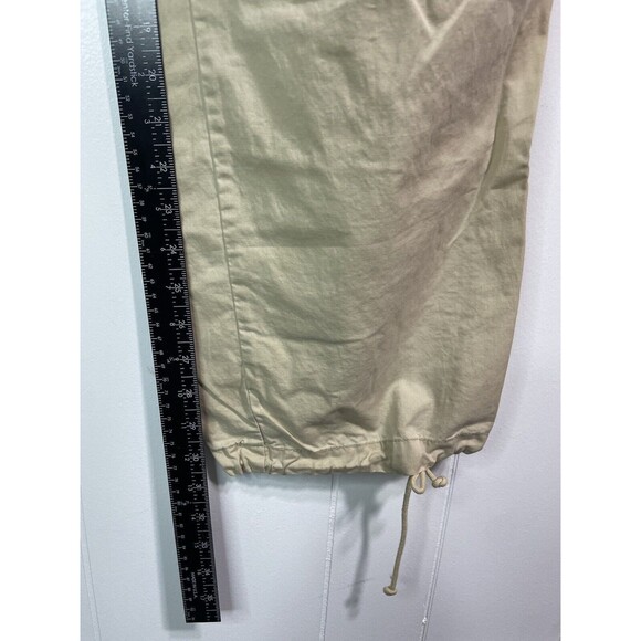 Abercrombie & Fitch Pants Womens Medium Baggy Beige Pants Ankle Ties Y2K - Picture 12 of 12